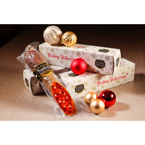 TRADÍCIÓ - Enyhén csípős - Sertés kuláréba töltött vastag kolbász (1 szál) XS méret