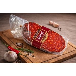   Dorci - Csípős - Sertés vakbélbe töltött dorka  - 9 hónapig érlelt (felezett)